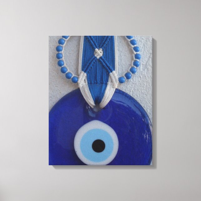 sockerbetsglasamulet öga Canvas (Framsida)