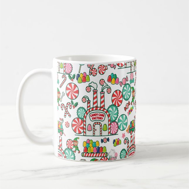 Sockerbitspepparmintfabrik Konst Kaffemugg (Vänster)