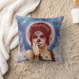 Sockerdocka day of the dead kudde