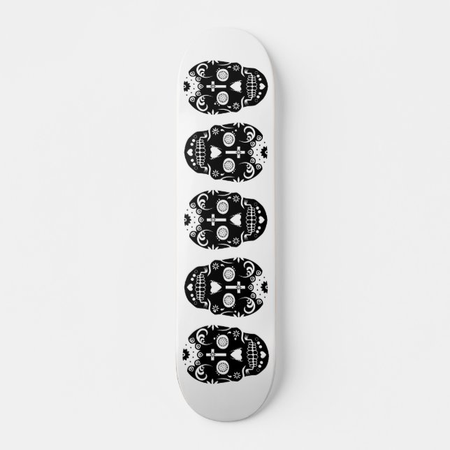 sockerdöskallar skateboard bräda 21,5 cm (Framsida)