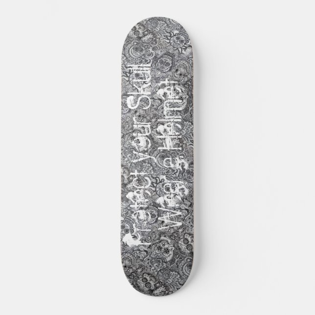 Sockerdöskallarsäkerhet Skateboard Bräda 19,5 Cm (Framsida)