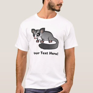 Sockerflygande ekorre i tecknad stil tee shirt