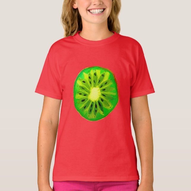 Sockerfrukt, citrusfrukter, ursprunglig vattenfärg t shirt (Framsida)