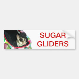 Sockerglider med hatt bildekal
