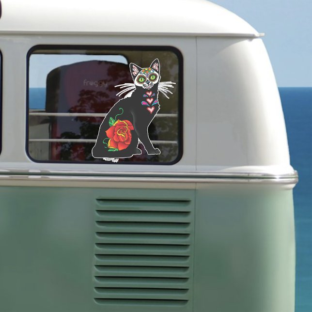 Sockerhaltig svart katt klistermärken (Skapare uppladdad)