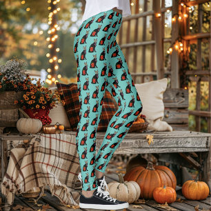 Sockerhaltig svart katt leggings