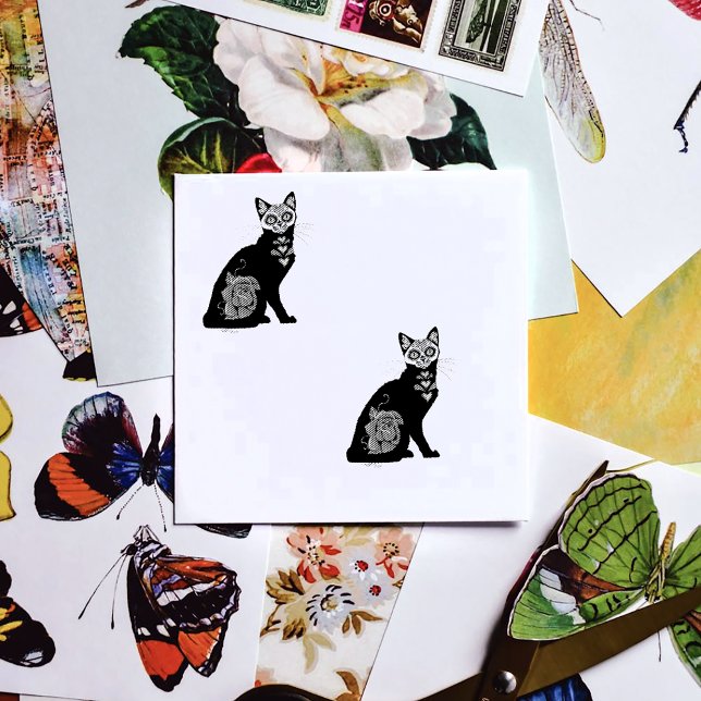 Sockerhaltig svart katt stämpel (Skapare uppladdad)