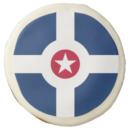 Sockerkakor med flagga Indianapolis City, USA