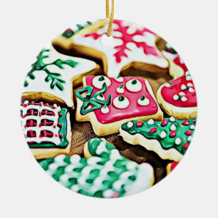 Sockerkakor, Personlig jul Julgransprydnad Keramik