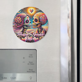Sockerkallar i kärlek Personlig kritapastell Magnet
