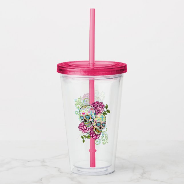 Sockerkallar och Rosor Take Away Mugg (Framsida)