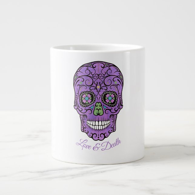 SOCKERKALLE, KÄRLEK OCH DÖD, HALLOWEEN JUMBO MUGG (Framsidan)