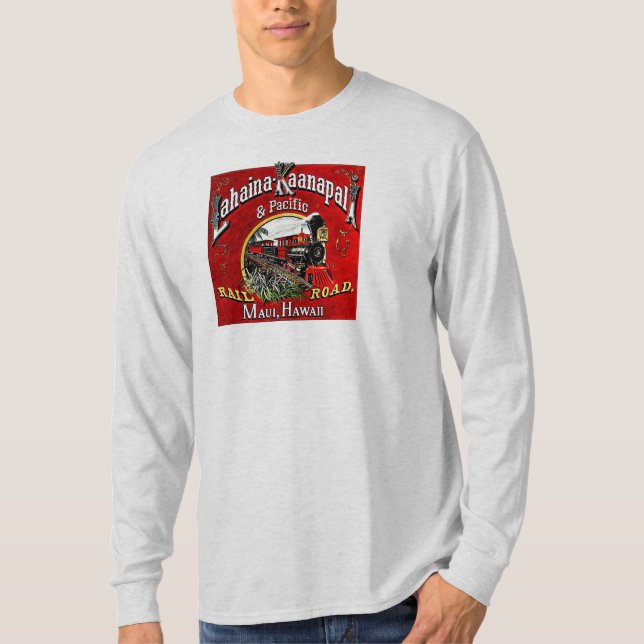 Sockerkäpptåg med Baldwin lokomotiv Tee Shirt (Framsida)