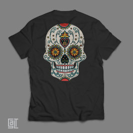 Sockerkärlek Skalle Dia De Los Muertos Döda Dagen T Shirt