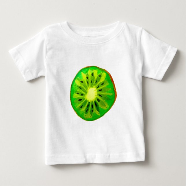 Sockerkonst, klar kiwi-frukt, ursprunglig vattenfä t shirt (Framsida)