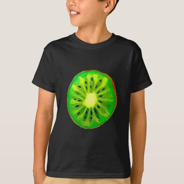 Sockerkonst, klar kiwi-frukt, ursprunglig vattenfä t shirt (Framsida)