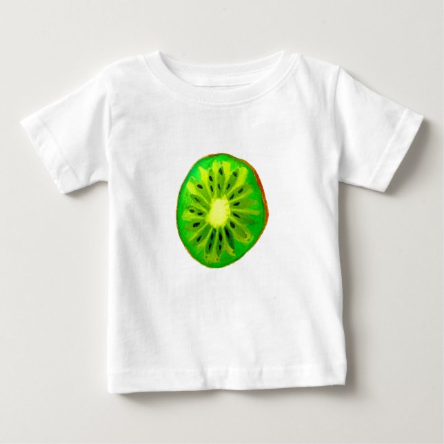 Sockerkonst, klar kiwi-frukt, ursprunglig vattenfä t shirt (Framsida)
