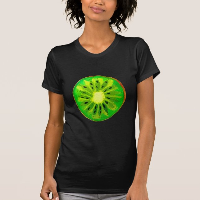 Sockerkonst, klar kiwi-frukt, ursprunglig vattenfä t shirt (Framsida)