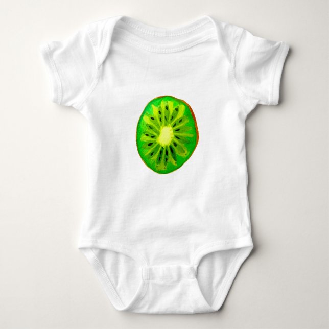 Sockerkonst, klar kiwi-frukt, ursprunglig vattenfä t shirt (Framsida)