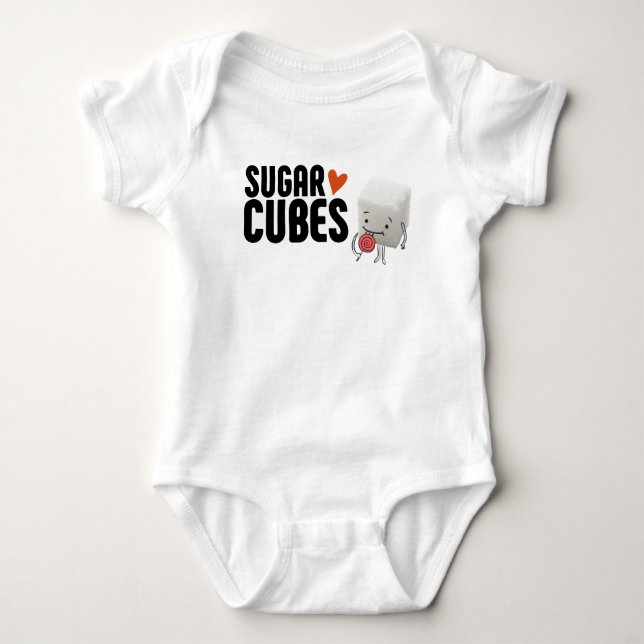 Sockerkub Baby Creeper T Shirt (Framsida)