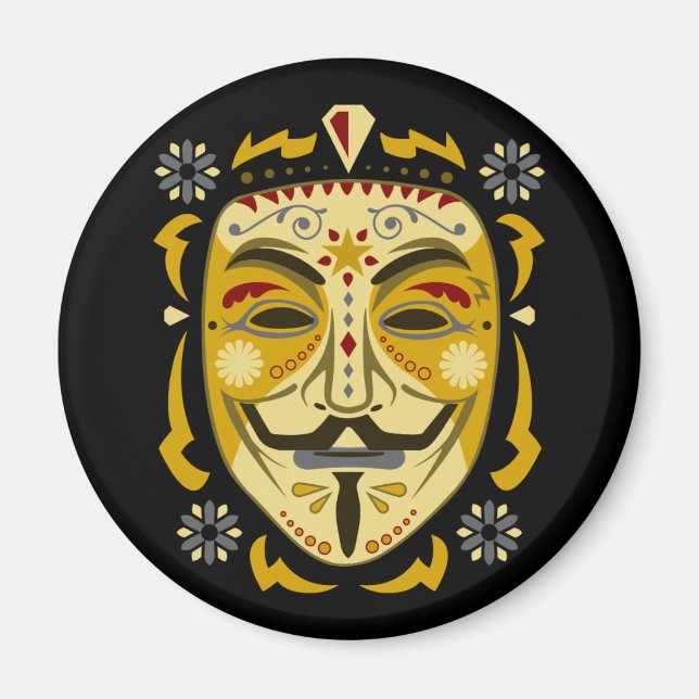 Sockerkulmask Magnet (Framsidan)