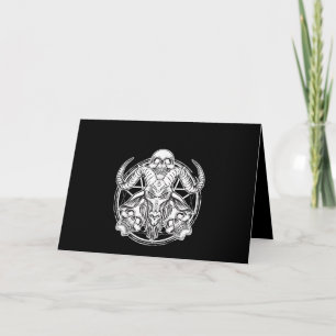 Sockerkulör, skullvadroner, goat gift kort