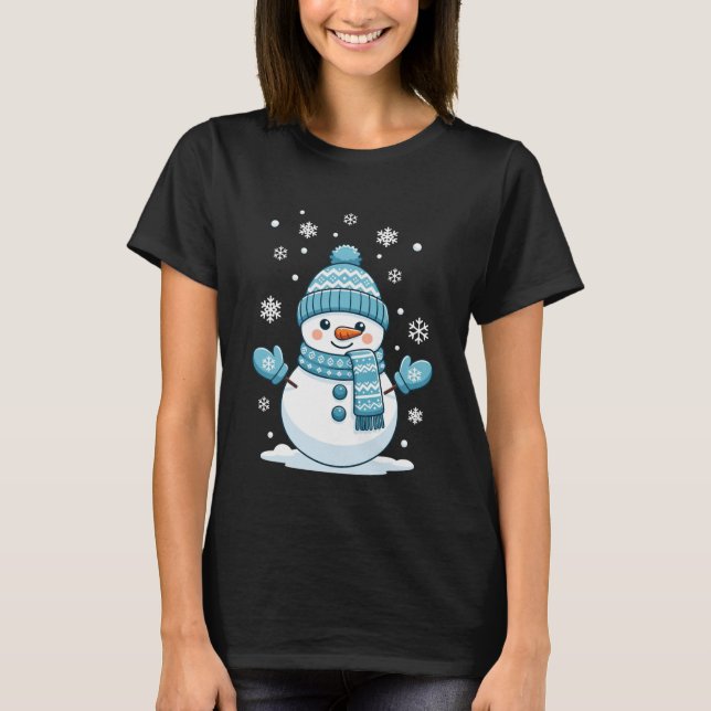 Sockerkutt Söt Jul Vinter Högtid T Shirt (Framsida)