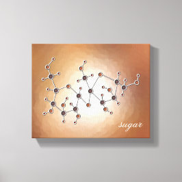 Sockermolekyl Canvastryck