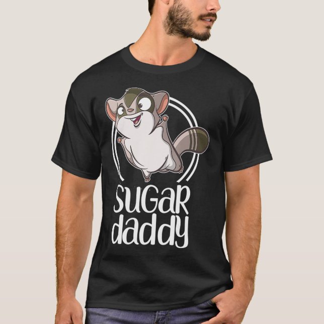 Sockerpappa Cute Sugar Glider Gift for Glider T Shirt (Framsida)