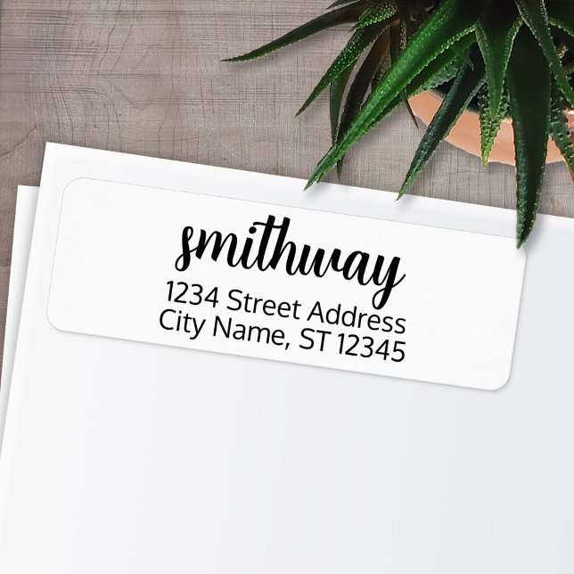 Sockerplommon av anpassningsbar Familj Namn och Re Returadress Etikett (Personalized Return Address Labels)