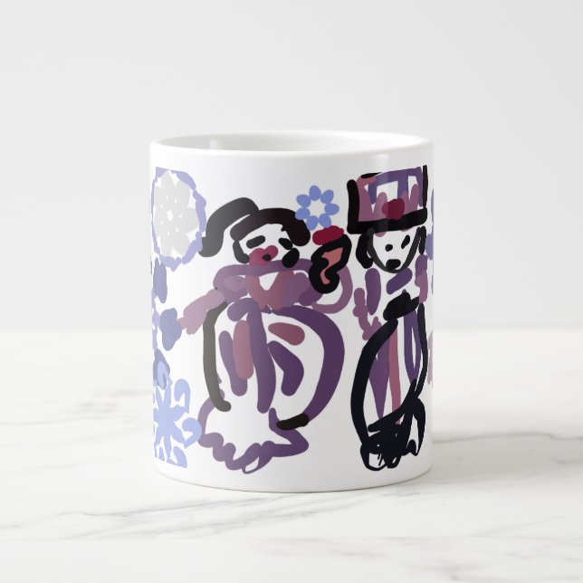 Sockerplommon dansar  jumbo mugg (Framsidan)