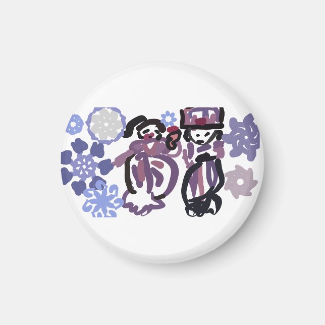Sockerplommon dansar  magnet (Framsidan)