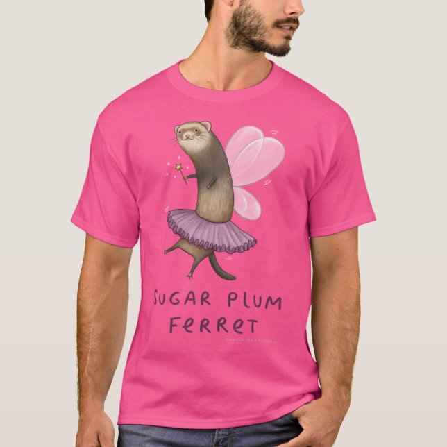 Sockerplommon Ferret T Shirt (Framsida)