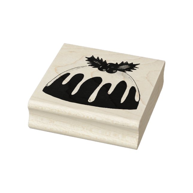 Sockerplommon Pudding jul Helgdag Dessert Frimärke Stämpel (Stämpel)