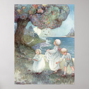 Sockerplommonen Träd av Anne Andersson Poster