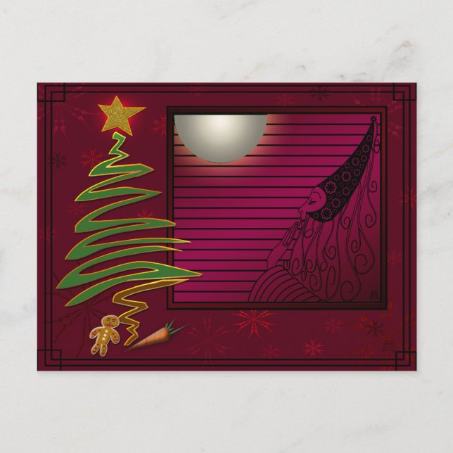 Sockerplommonfe Helg Vykort (Framsida)