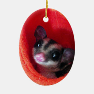 Sockerreglage i Orange Hanging Bed Julgransprydnad Keramik