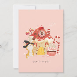 Sockerrik gingerbreadshus tack kort