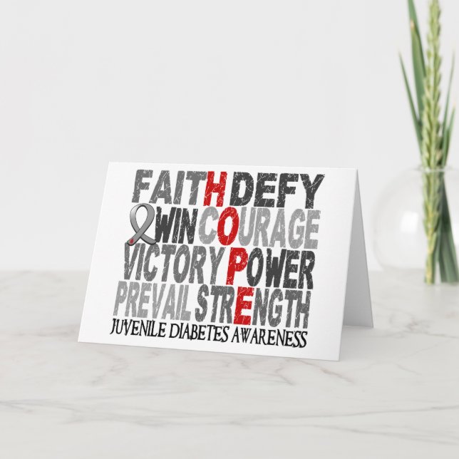 Sockersjuka för tonåring för hoppordCollage Kort (Framsida)