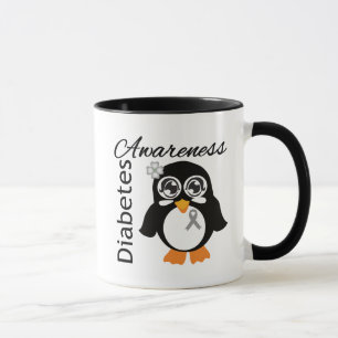 Sockersjukamedvetenhetpingvin Mugg