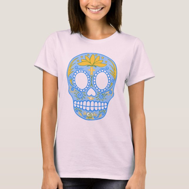 Sockerskal (blå) T-shirt (Framsida)