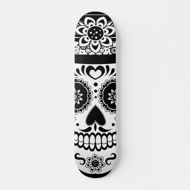 Sockerskal för Day of the dead Mini Skateboard Bräda 18,5 Cm (Framsida)