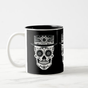 Sockerskal för Day of the dead Två-Tonad Mugg