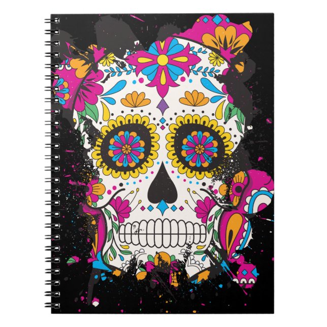 Sockerskalldia de los muertos anteckningsbok (Framsidan)