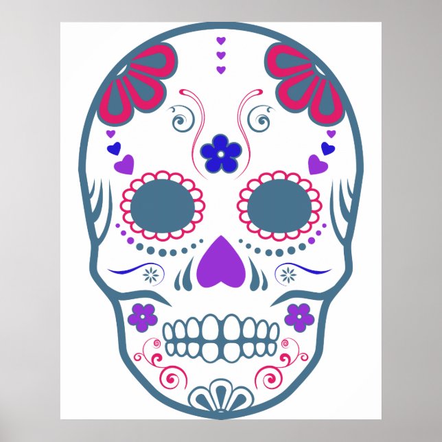Sockerskalle: 1 poster (Framsidan)