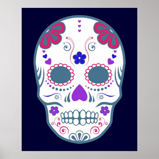 Sockerskalle: 1 poster (Framsidan)