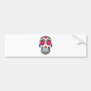 Sockerskalle - day of the dead, tatuering, Mexico Bildekal