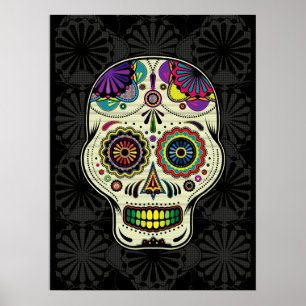 Sockerskalle - day of the deadkonstaffisch poster