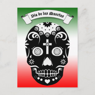 Sockerskalle, di de los muertos vykort