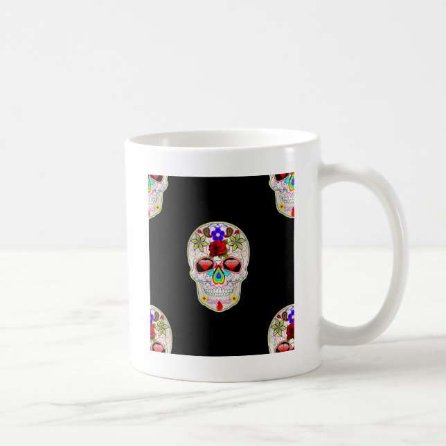 sockerskalle kaffemugg (Höger)